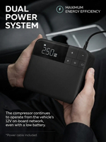 Démarreur de batterie de voiture 4-en-1 1500A avec booster au lithium, batterie externe portable, pompe à air pour pneus et pinces de protection intelligentes