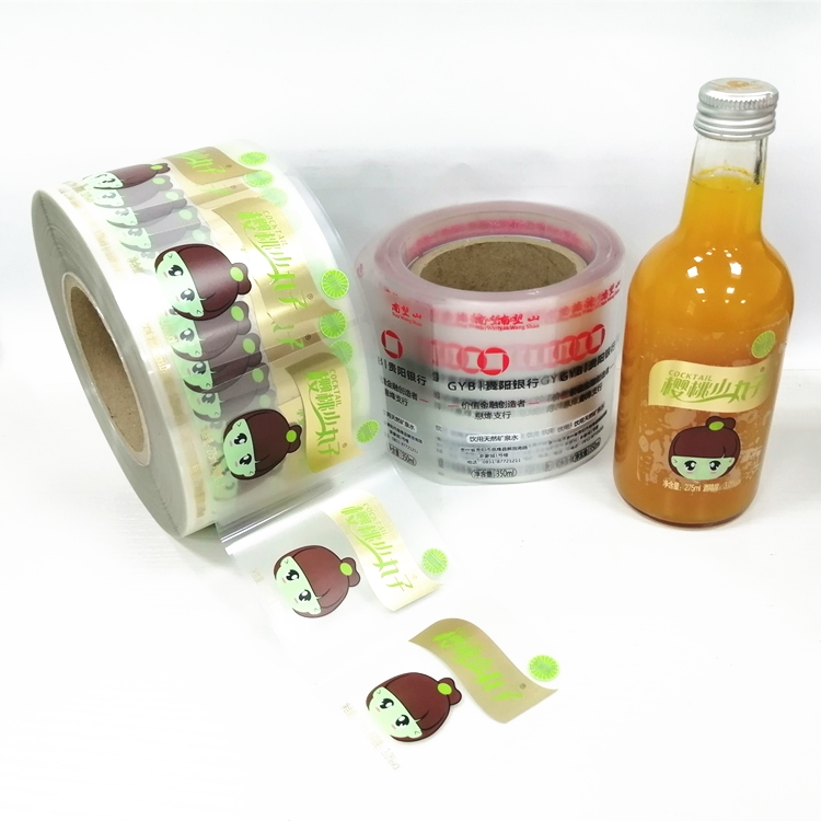 Wholesale Packaging Transparent Beverage Bottle Label Design BOPP Water Label Printing