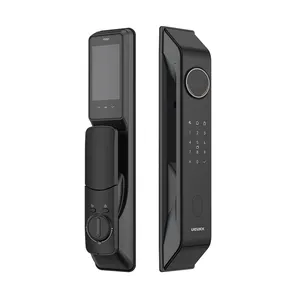 Alta Segurança Face Recognition Smart Door Lock, fechadura da porta Smart Fingerprint, Smart Door Lock Camera