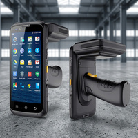 قارئ RFID محمول للماشية يعمل بنظام أندرويد بتردد 154.2 كيلوهرتز مع ماسح الباركود لنظام تتبع وإدارة المزارع الحيوانية