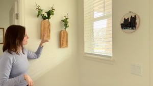 Set di Vasi da Parete in Legno - Finitura <span class=keywords><strong>Marrone</strong></span>, Decorazione Murale Moderna Stile Fattoria e Boho per Ingresso, Corridoio, Bagno, Soggiorno, Sala da Pranzo - Product Image 6