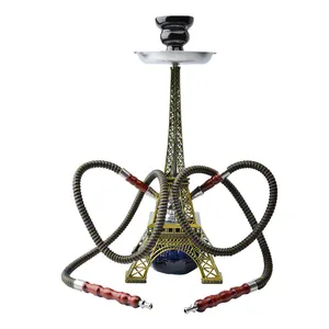 Conjunto de Cachimba de alta calidad, conjunto de hookah, Torre Eiffel