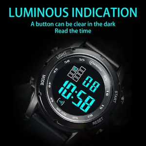 Mingrui นาฬิกาดิจิตอลสำหรับผู้ชายนาฬิกาข้อมือแนวสปอร์ตของขวัญ8106GH แบบกำหนดเองกันน้ำทนทานมีปฏิทินธุรกิจ