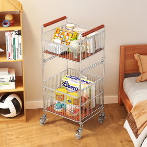 Estante <span class=keywords><strong>de</strong></span> almacenamiento para bebés, carrito pequeño móvil para dormitorio, estante <span class=keywords><strong>de</strong></span> almacenamiento <span class=keywords><strong>de</strong></span> aperitivos, carrito <span class=keywords><strong>de</strong></span> cuidado para recién nacidos, otros muebles para niños - Product Image 3