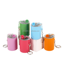 Lot de 12 mini-gobelets isothermes en acier inoxydable à double paroi, 3 oz, couleurs assorties, avec couvercle et paille, style américain