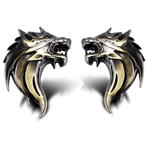 Insignia <span class=keywords><strong>de</strong></span> coche personalizada Logo pegatina reflectante Auto decoración insignia motocicleta cabeza <span class=keywords><strong>de</strong></span> león emblema 3D Metal parabrisas nuevo - Product Image 2