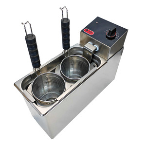 Olla eléctrica comercial de doble cabezal para cocinar fideos, de acero inoxidable 304, con ebullición automática, para tiendas de fideos y restaurantes de hot pot picante. - Product Image 2