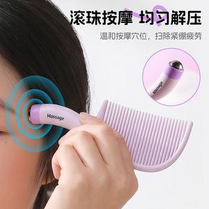 Peine de masaje para el cabello Xinzao, peine de plástico para el cuero cabelludo para mujeres, para cabello largo, sin enredos, repelente a la electricidad estática - Product Image 4