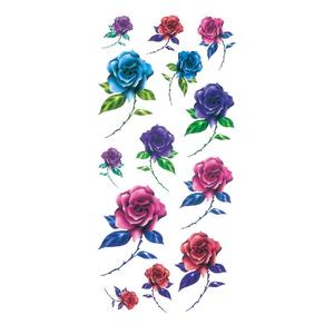 Autocollant de <span class=keywords><strong>tatouage</strong></span> temporaire imperméable à l'eau fleur Rose Flash papillon <span class=keywords><strong>dentelle</strong></span> dame corps Art <span class=keywords><strong>bras</strong></span> mode faux manches femmes autocollant - Product Image 3