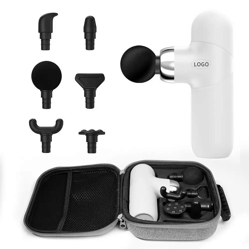 PM18 — Mini-pistolet de Massage corporel portatif professionnel, avec étui, au Design verni