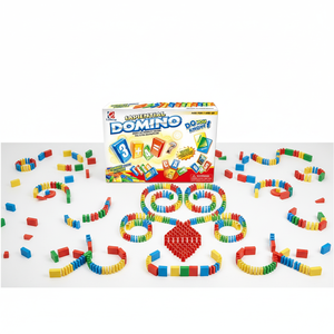 150 pièces numéros et lettres dominos en plastique colorés - Product Image 4