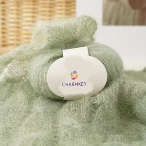 Charmkey, venta al por mayor, hilos de Mohair suaves, grosor medio, tejido a mano, ganchillo, gran oferta, hilos mezclados de <span class=keywords><strong>Mohai</strong></span> para suéter - Product Image 3