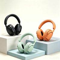 Auriculares Supraaurales Populares, Auriculares Inalámbricos BT 6.0, 70 Horas de Reproducción, Controlador de 40 mm, Cancelación de Ruido, Uso con Teléfono Móvil