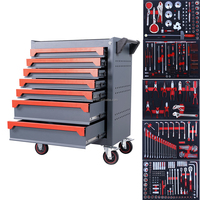 Coffret d'outils professionnel pour garage et atelier, 333 pièces, avec tiroirs et chariot robuste