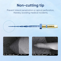Limas de Endodoncia Dentales de Aleación de Níquel Titanio, Tipo Doble-S, para Conductos Radiculares, Punta No Cortante, Propiedad Termoactivada