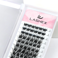 Ekstensi Bulu Mata Grosir DIY, Tampilan Alami, Bulu Mata Volume Individu Cashmere