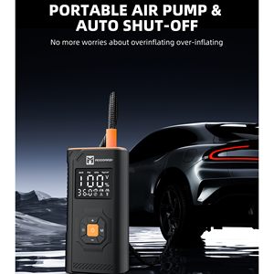 Kit de démarrage portable pour camion et voiture, batterie externe 12000 mAh, <span class=keywords><strong>booster</strong></span> de batterie haute performance, gonfleur de pneus 12V avec écran LCD - Product Image 4