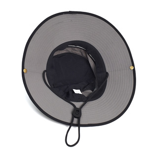 Style de caractère séchage rapide large bord randonnée chapeau unisexe pêche en plein air Trekking Jungle parasol Protection solaire maille tissu 100% - Product Image 2