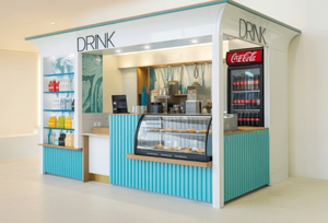 Solución de Diseño de Interiores para Quioscos de Café, Moderna, Minimalista, Ecológica y Personalizable, Muebles Modulares para Cafeterías, Madera y Metal - Product Image 4