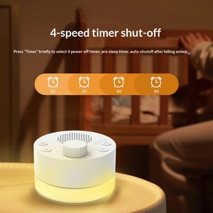 4-Mode <b>Timer</b> White Noise Machine with Night <b>Light</b>, Portable 800mAh Rechargeable Sound Sleep Aid for Home, Baby, Travel - Product Image 4