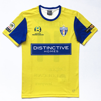 Camisetas de Fútbol Personalizadas de Alta Calidad para Hombre, 100% Poliéster, Transpirables, de Secado Rápido, con Estampado por Transferencia de Calor