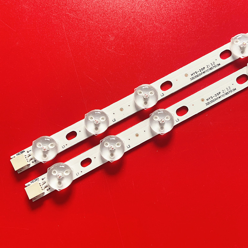 Kit 2 Strisce LED Per Retroilluminazione TV VESTEL 32” – 11 LED Per Striscia, 575mm, Per VES315WNDL-01 E VES315WNDS-2D