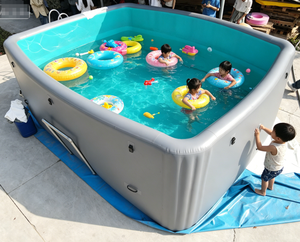 Bain froid commercial personnalisé, portable, en tissu Drop Stitch, durable, gonflable, pour la cryothérapie, pour enfants et adultes, utilisation en extérieur - Product Image 1