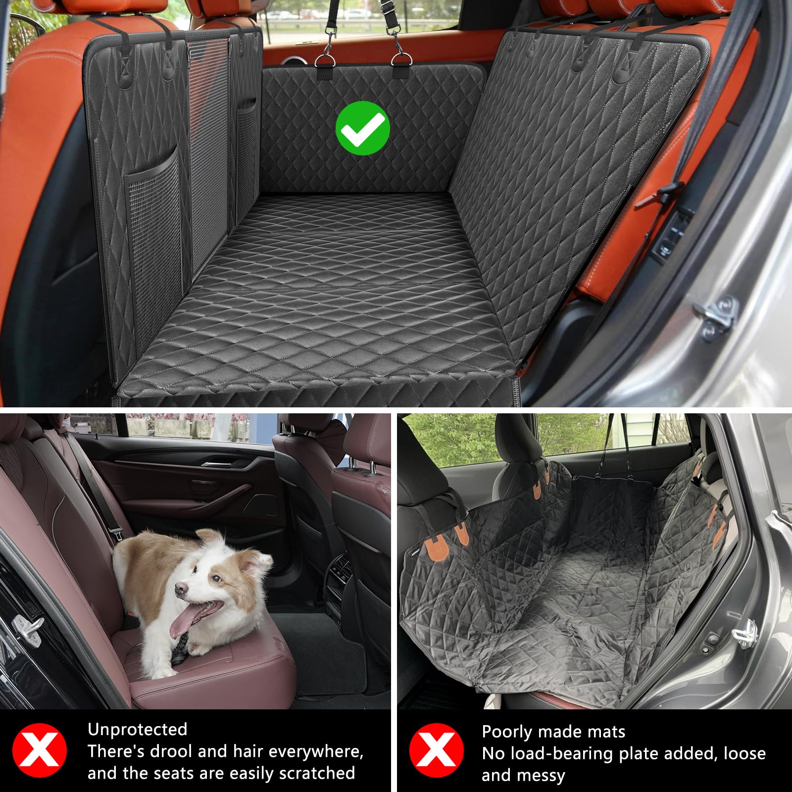 Chuajor XL Back Seat Extender For Dogs-Supports 400lb,Waterproof Dog - View #6