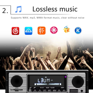 วิทยุติดรถยนต์ Podofo 1Din เครื่องเล่น MP3 รองรับพอร์ต ISO รองรับ FM USB/SD/AUX-IN เครื่องเสียงติดรถยนต์ โรงงาน OEM ODM - Product Image 3