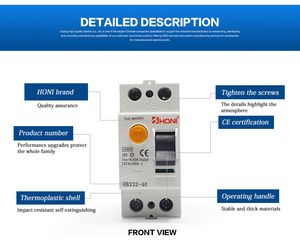 Interruptor Diferencial (RCCB) de Alta Calidad, 4P, 10KA, 63A, Curva BCD C, Miniatura PA66, 25A, Regalo Motivacional para <span class=keywords><strong>Carrera</strong></span> - Product Image 4