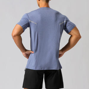 T-shirts personnalisés pour hommes, respirants, pour la randonnée, la gym, à séchage rapide, à manches courtes, pour le sport, décontractés, pour la course à pied - Product Image 2