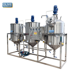 Machine de raffinage automatique d'huiles brutes, usine de raffinage d'huiles comestibles à faible coût pour le raffinage d'huiles de palme, d'olive, de soja et de noix - Product Image 1