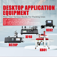 Máquina de sellado de escritorio DOCOD OEM/ODM, máquina de impresión de bolsas para películas plásticas, bolsas, sellado y codificación integrados semiautomáticos