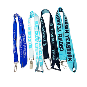Durable <b>Polyester</b> Jacquard <b>Lanyard</b> Custom Various Colors Double-sided Woven Neck Strap for Trade Show Gift - Product Image 2