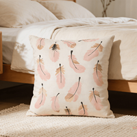 Taies d'oreiller en polyester doux et résistant, faciles à laver, avec fermeture éclair invisible et coutures, design moderne et écologique pour la maison et l'hôtellerie