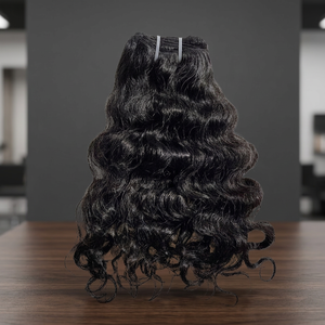 Indian Remy Hair Extensions 100% Virgin Human Hair Double Drawn for Machine Double Weft Hair Weaving All Colors - Product Image 2