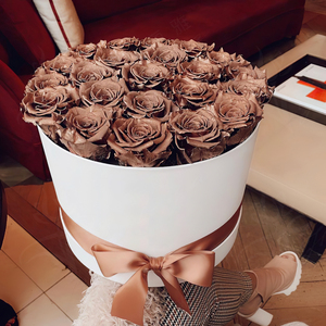 Caja de <span class=keywords><strong>Rosas</strong></span> Preservadas, Flores para Boda, Caja Dulce con Decoración Floral, <span class=keywords><strong>Rosas</strong></span> Estilo Vintage Pintado para Regalo del Día de San Valentín - Product Image 2