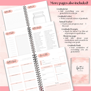 2026 planificador mensual A5 Rosa acuarela gratitud Mindfulness diario autocuidado planificador positividad diario gratitud - Product Image 3