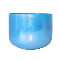 Sky Blue Pearlescent Thick-walled Crystal Bowl Wave Light Meditation Heart Sound Healing Slow Rhythm Percussion Instrument