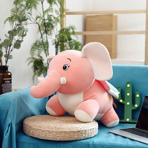 Venta al por mayor elefante Animal muñeca <span class=keywords><strong>de</strong></span> peluche lindo <span class=keywords><strong>Dumbo</strong></span> muñeca elefante muñecas con alas Arco Iris colorido peluche elefante volador juguete - Product Image 5