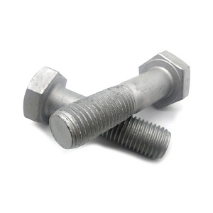 สลักเกลียวหกเหลี่ยมชุบสังกะสีเหล็กกล้าคาร์บอนเมตริก8.8 DIN931 - Product Image 1