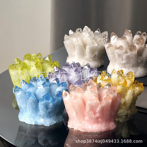 Crystal Flower <b>Light</b> Resin Ornament Home Decoration Gift For Living Room Office Desk - Product Image 2