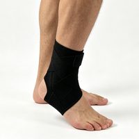 Attelle de cheville unisexe réglable avec double sangle en X, design fin à talon ouvert, soutien de compression pour la protection sportive
