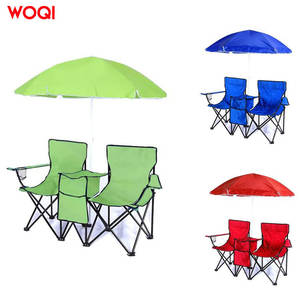 Chaise pliante de camping Woqi Outdoor, bleu ciel, tissu Oxford, structure en aluminium, avec porte-gobelet, pour jardin, randonnée, pêche - Product Image 3
