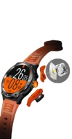 Reloj Inteligente KT76 2024 para Exteriores, Batería Grande de 500 mAh, Asistente de Voz con IA, Navegación GPS, Resistente al Agua 3ATM, Pantalla IPS de Silicona, Monitorización del Sueño
