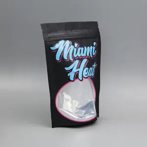 Custom 3.5 7g 1oz Zipper Bag Aluminum Matte Glossy Finish Sopt Uv Edible Gummies Package Mylar Bags