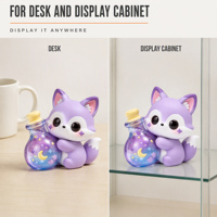 Figurine 3D Fantasy Star Bottle Fox Design pour la maison, le bureau et la voiture ; Figurine en vinyle souple PVC ; Boîte mystère personnalisée