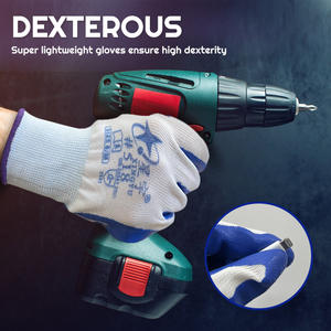 XINGYU-Guantes DE TRABAJO resistentes para jardín, guantes de mano de poliéster recubiertos de nitrilo, guantes de seguridad de nitrilo de goma resistentes - Product Image 4
