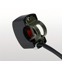 Saklar lampu LED motor Rocker Switch untuk skuter & Tuning sepeda bagian tombol tekan Switch untuk motor sepeda Electrombile