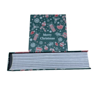 Couvercle magnétique d'emballage de boîte de <span class=keywords><strong>bonbon</strong></span> de chocolat en forme de livre haut de gamme de luxe avec plateau d'insertion en plastique pour la célébration de Noël - Product Image 3